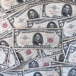 1963 Red Seal United States $5 Bill