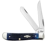 Case XX Blue Rogers Corn Cob Jigged Bone 6207 Mini Trapper