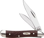 Case XX Brown Jigged Delrin 6220 Peanut Knife