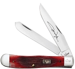 Case XX John Wayne Barnboard Jigged Red Bone 6254 Trapper