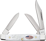 Case XX Rough White Patriotic Shield 6333 Stockman