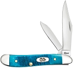Case XX Caribbean Blue Sawcut Bone 6220 Peanut
