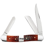 Case XX Jeep Jigged Chestnut Bone Cigar Band 6318 Stockman