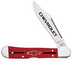Case XX Chevrolet Red Synthetic Mini Copper Lock 41749L Pocket Knife