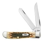 Case XX Amber Bone 6207 Mini Trapper Clamshell PK