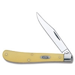 Case XX Yellow Synthetic Stainless Steel 31048 Slimline Trapper Pocket Knife