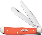 Case XX Orange Synthetic 4254 Trapper Knife Clamshell PK