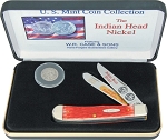Case XX Buffalo Nickel Red Bone Commemorative 6254 Trapper