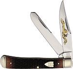 Rough Rider 30th Anniversary Brown Checkered Bone Trapper