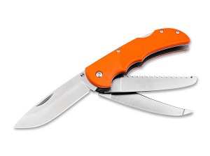 Boker Plus HL Orange Synthetic Triple Blade Pocket Knife  