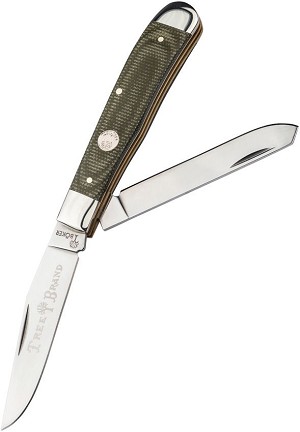 Boker Green Canvas Micarta D2 Trapper 