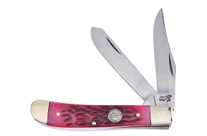 Frost Cutlery Red Jigged Bone Bullet Trapper 