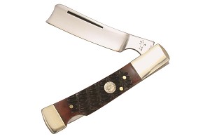 Frost Cutlery Smokey Autumn Bone Razor Lock 