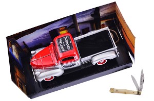 Frost Cutlery White Bone Coke Bottle 1941 Plymouth PIck Up Worlds Best Grandson 