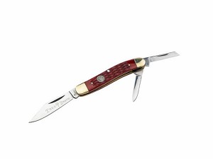 Boker German D2 Red Bone Whittler Pocket Knife  