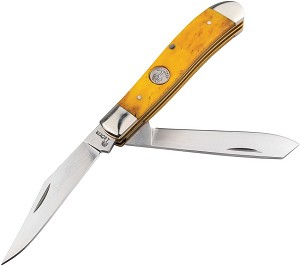 Boker Yellow Bone D2 Steel Mini Trapper 