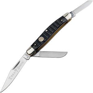 Boker Black Jigged Bone D2 Steel Large Stockman 