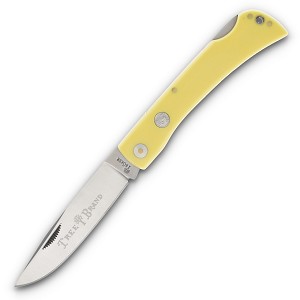 Boker Range Buster Yellow Synthetic D2 Steel Lockback 