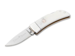 Boker Solingen Germany D2 Steel White Smooth Bone Small Lockback  
