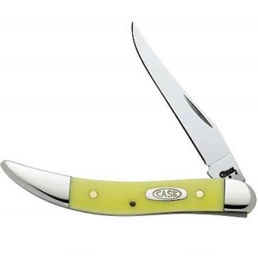 Case XX Yellow Synthetic Carbon Steel 310096 Tiny Texas Toothpick 