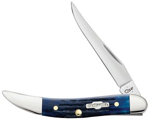 Case XX Blue Rogers Corn Cob Jigged Bone 610096 Tiny Toothpick 