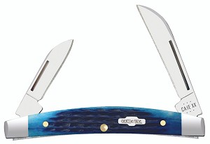 Case XX Blue Rogers Corn Cob Jigged Bone 6268 Half Congress 