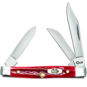 Case XX Red Pocket Worn Bone 6333 Jr Stockman 