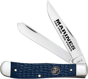 Case XX USMC Navy Blue 6254 Trapper 