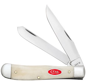 Case XX Smooth Natural Bone Red Shield 6254 Trapper  