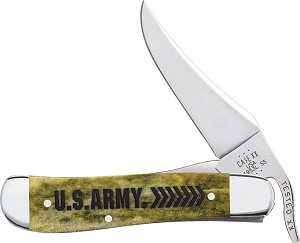 Case XX U.S. Army Olive Green Bone Smooth 61953L Russlock 