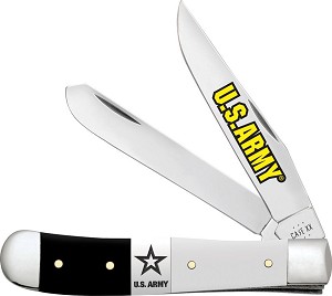 Case XX U.S. Army Black and White Synthetic 4254 Trapper 