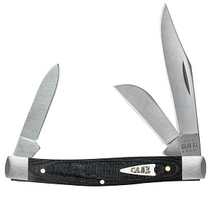 Case XX Black Micarta 10344 Stockman 