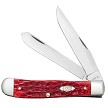Case XX Red Bone Carbon Steel 6254C Pocket Clip Trapper 
