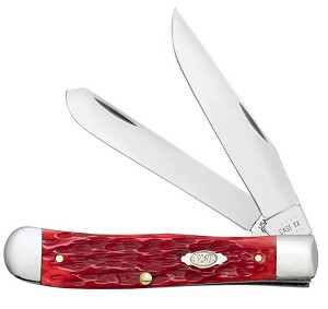 Case XX Red Bone Carbon Steel 6254C Pocket Clip Trapper 