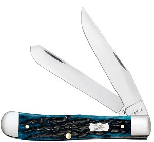 Case XX Mediterranean Blue Pocket Worn Bone 6254 Trapper 