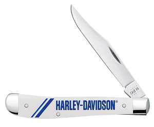 Case XX Harley Davidson White Synthetic 41048 Slimline Trapper 
