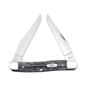  Case XX Pocket Worn Folding Knife Crandall Jig Gray Bone Muskrat 