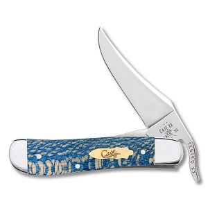 Case XX Blue Sycamore Wood 71953L Russlock  