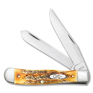  Case XX Bone Stag 6.5254C Pocket Clip Trapper  