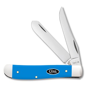  Case XX Folding Knife Light Blue Synthetic 4207 Mini Trapper  