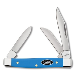  Case XX Folding Knife Light Blue Synthetic 4333 Small Stockman  