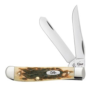 Case XX Amber Bone 6207 Mini Trapper Clamshell PK 