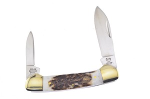 Hen and Rooster Genuine Stag Canoe  