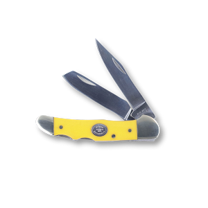 Moore Maker Yellow Delrin Double Lockback 