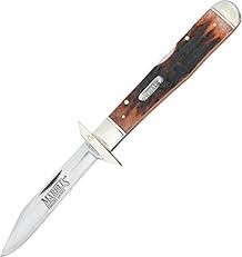 Marbles Brown Stag Swing Guard Lockback Pocket Knife 