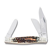 Marbles Imitation Stag Game Getter Large Stockman Pocket Knife 