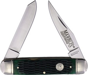 Marbles Green Jigged Bone Cigar  