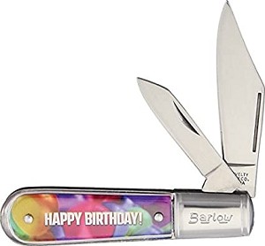 Novelty Cutlery Happy Birthday Barlow Pocket Knife 