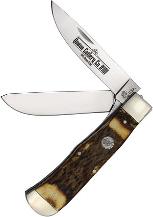 Queen Stag Linerlock Large Trapper 