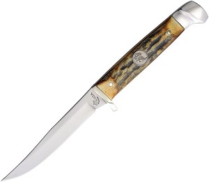 Queen USA Stag Bird and Trout Fixed Blade 
